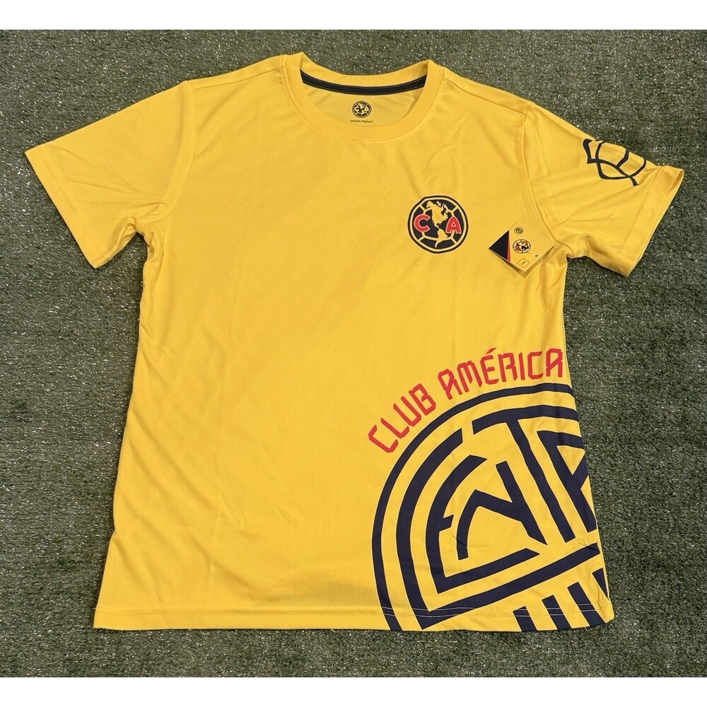 América Officially Licensed Yellow Soccer Jersey Team América Kids Sz XL NWT